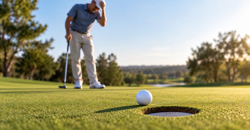 Frustration at the Putting Green
