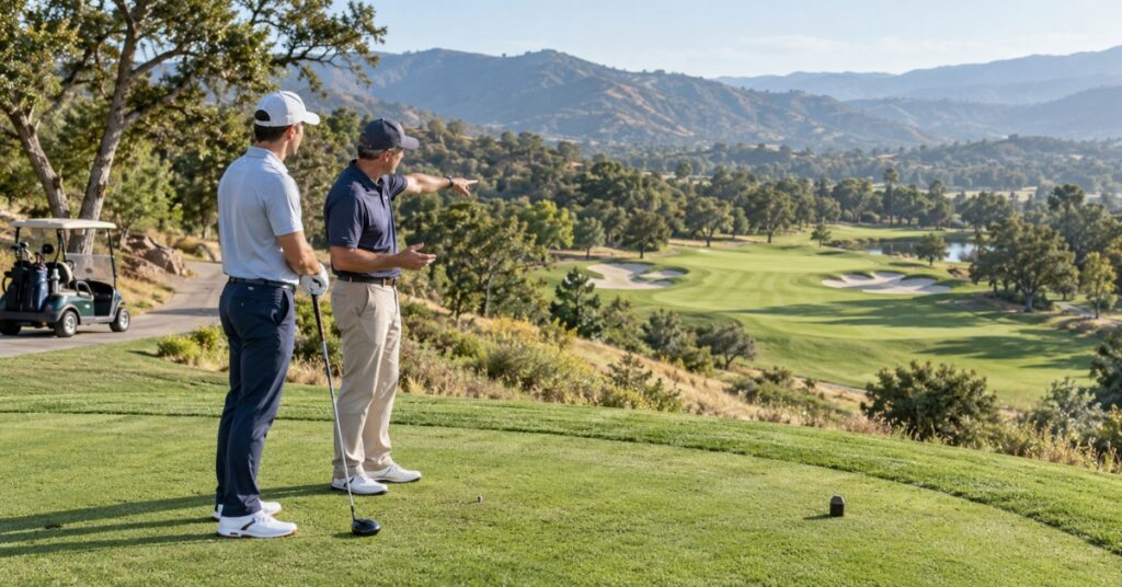 Learning Course Strategy From the Tee Box